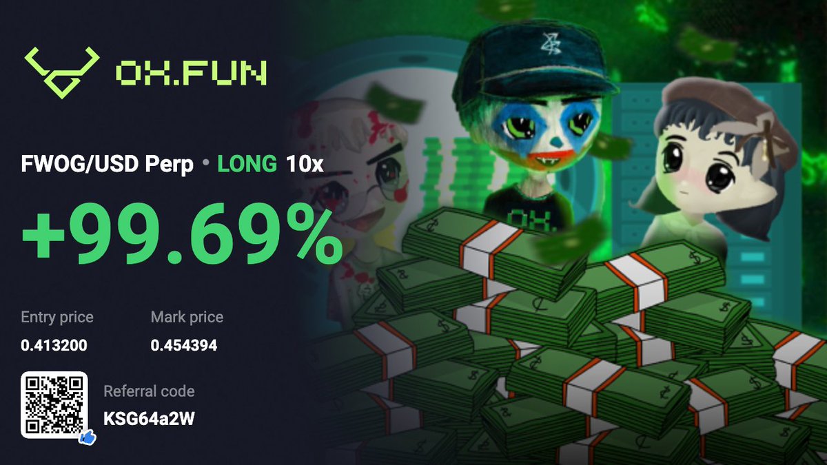 TrendzToken's tweet photo. join https://t.co/9T0vnBNLlG and get up to 30% fee share of their perps trading volume with referral program
https://t.co/XvJbpnMMG3

$FWOG https://t.co/skp7hHjMc0