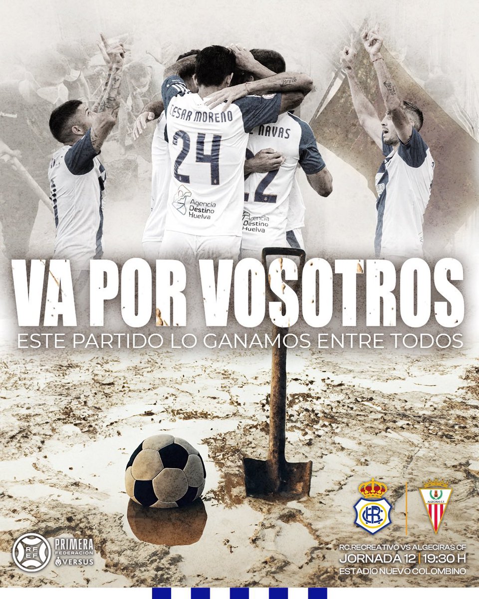 recreoficial's tweet photo. 💪🏻 E⃨S⃨T⃨E⃨ P⃨A⃨R⃨T⃨I⃨D⃨O⃨ L⃨O⃨ G⃨A⃨N⃨A⃨M⃨O⃨S⃨ J⃨U⃨N⃨T⃨O⃨S⃨ 🖤

Por todos aquellos que han sido afectados por esta tragedia, ¡VAMOS Recre! 💙🤍

#RecreAlgeciras #UnicoSiempre #DecanoDelFutbolEspañol https://t.co/aFnZ82D4Fb