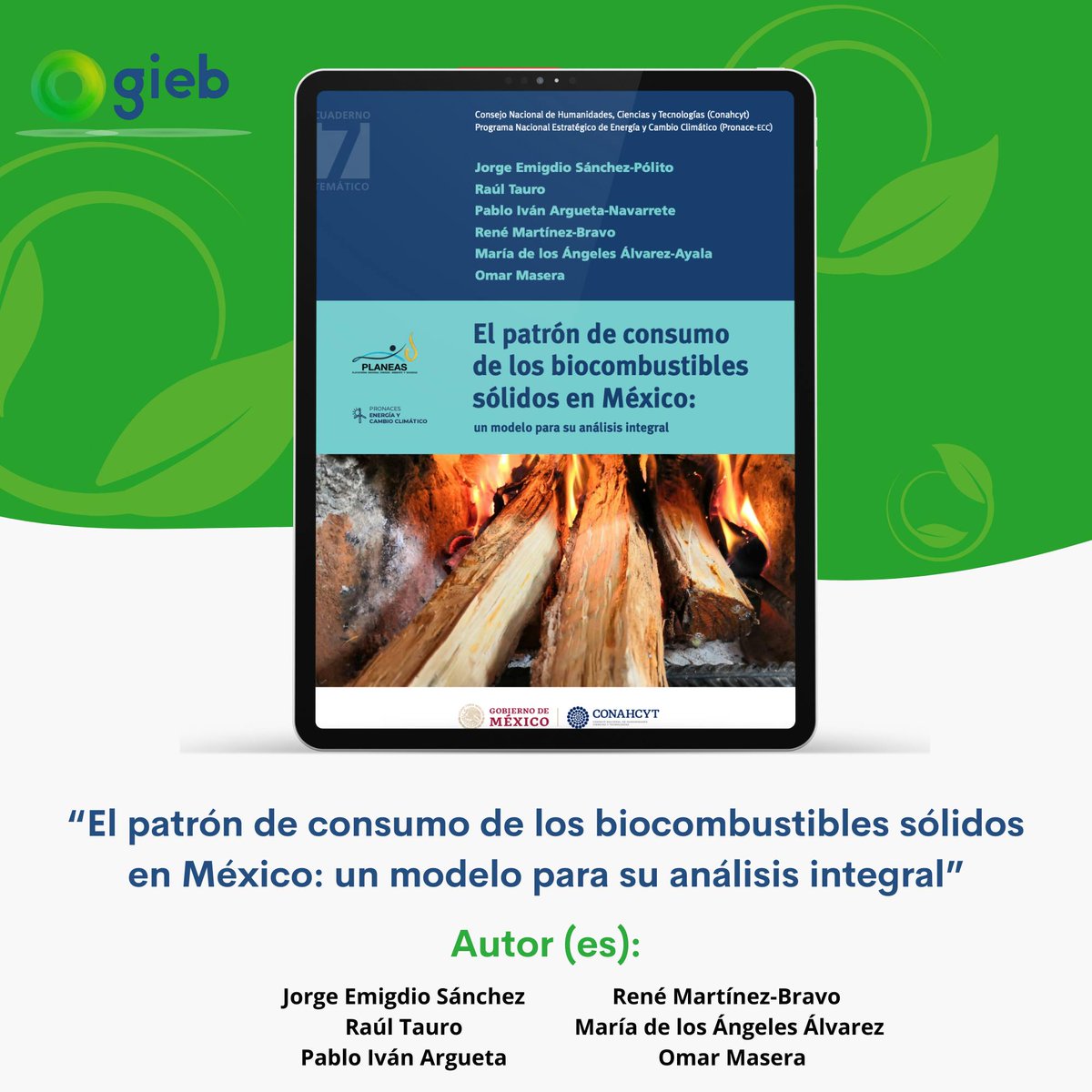 🌍📚 Ya está disponible el cuaderno temático "El patrón de consumo de los #Biocombustibles sólidos en México". Presenta una visión integral para transformar el #ConsumoEnergético.

Descárgalo ahora 👉🏻 conahcyt.mx/cuaderno-temat…