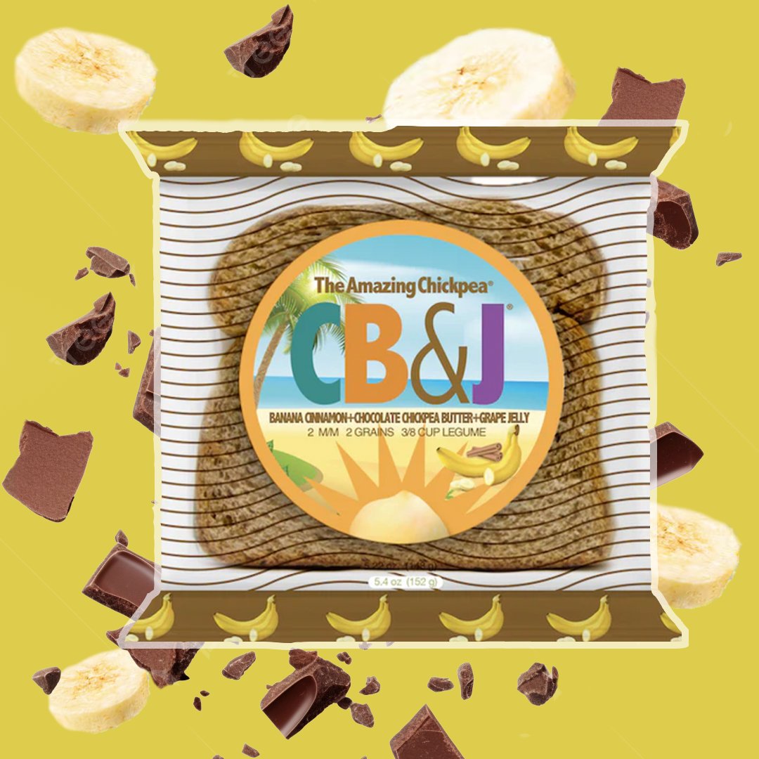 AmazingChickpea's tweet photo. The Amazing Chickpea is thrilled to announce three new sandwich flavors! Banana Cinnamon with Chocolate and Grape Jelly. Pumpkin Spice with Grape Jelly. As well as Banana Cinnamon with Grape Jelly! 

Now available on: https://t.co/Tc6cqDhk9k https://t.co/4SGsc1Uv38