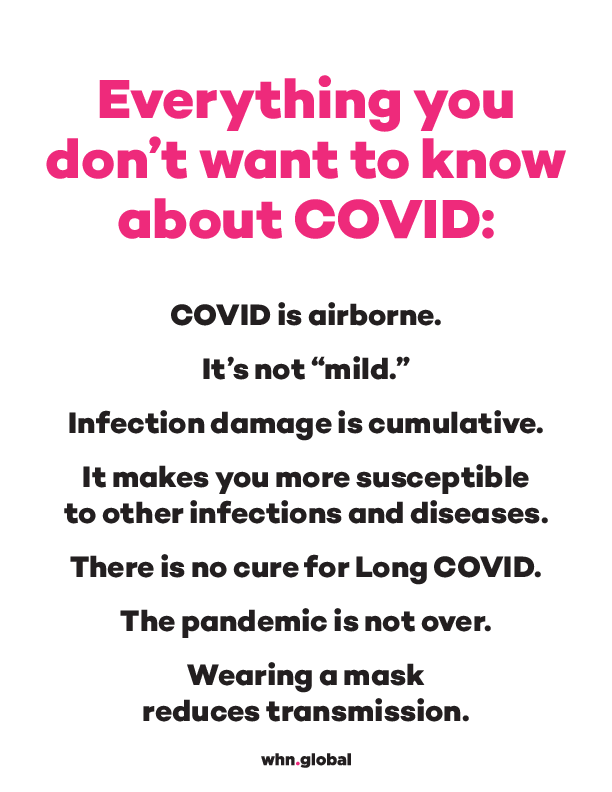 COVID is airborne, and each infection carries cumulative risks. Long COVID has no cure, and the pandemic isn’t over. Wearing a mask is still one of the simplest ways to protect yourself and others. Stay informed and stay safe.

#COVIDAwareness #LongCOVID #MaskUp #Masking #COVID