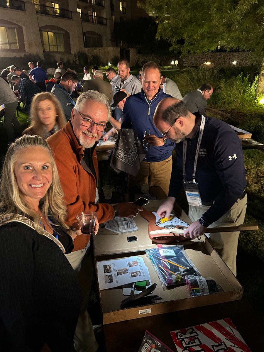 KRWolfeInc's tweet image. Huge congrats to Robert Thomsen and his team for taking home 1st place in the Design a Guitar Contest!  All the guitars from the contest will be donated to Heart Strings for Heroes, a San Antonio charity. krwolfe.com #TotalTechSummit #HeartstringsForHeroes #Veterans