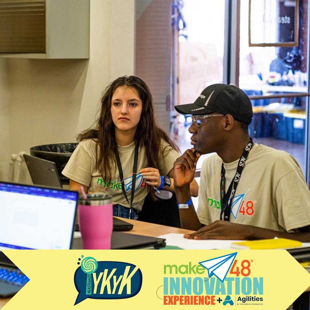 EASTinitiative's tweet image. EAST students have turned heads at Make48 competitions before, so Make48 is bringing the competition to #EASTcon25! 

To apply, please visit eastconference.org/competitions/m…!