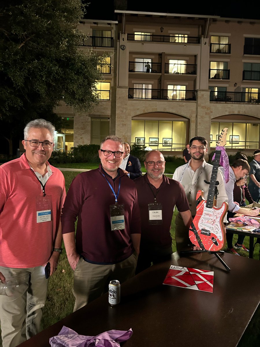 KRWolfeInc's tweet image. Huge congrats to Robert Thomsen and his team for taking home 1st place in the Design a Guitar Contest!  All the guitars from the contest will be donated to Heart Strings for Heroes, a San Antonio charity. krwolfe.com #TotalTechSummit #HeartstringsForHeroes #Veterans