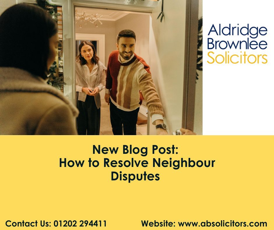 absolicitors's tweet image. 🏡 Struggling with neighbour disputes? Our latest blog post on &quot;How to Resolve Neighbour Disputes&quot; is here to help! Check it out now! 👉 buff.ly/4fhqF5N 🌿 

#NeighbourDisputes #ResolveDisputes #PropertyProblems
