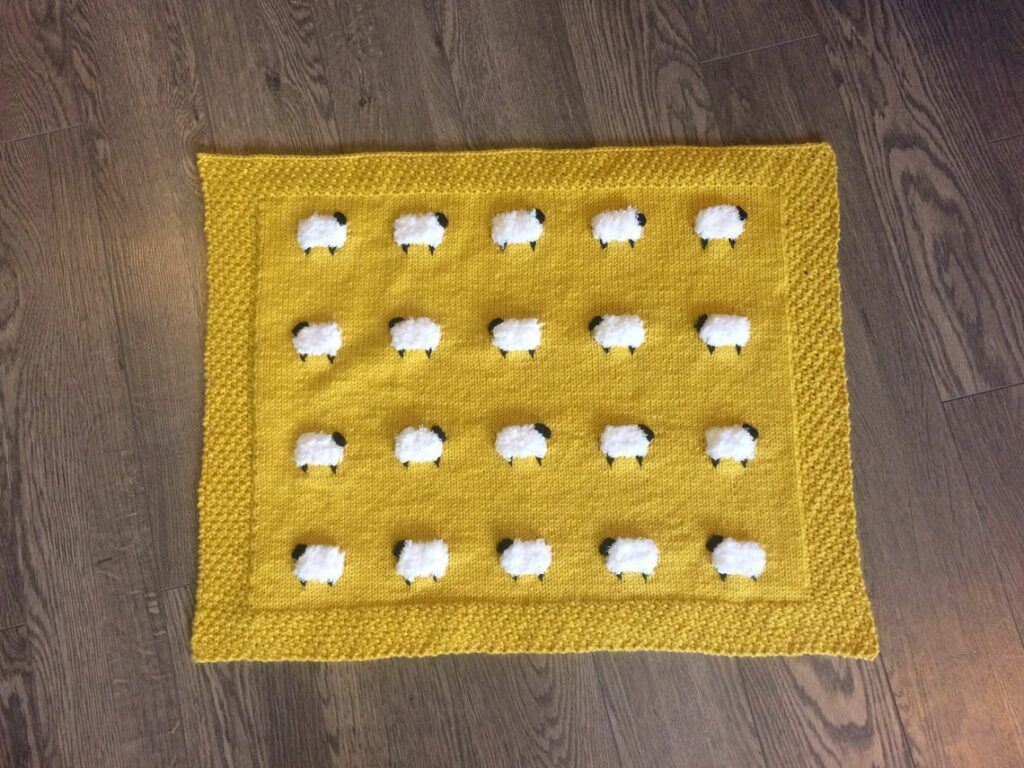 knithacker's tweet image. Knit a Fuzzy Sheep Baby Blanket ... Great Gift Idea! 👉 buff.ly/3ki9RkH #knitting #handmade #giftidea #heirloom 🐑 🐑 🐑
