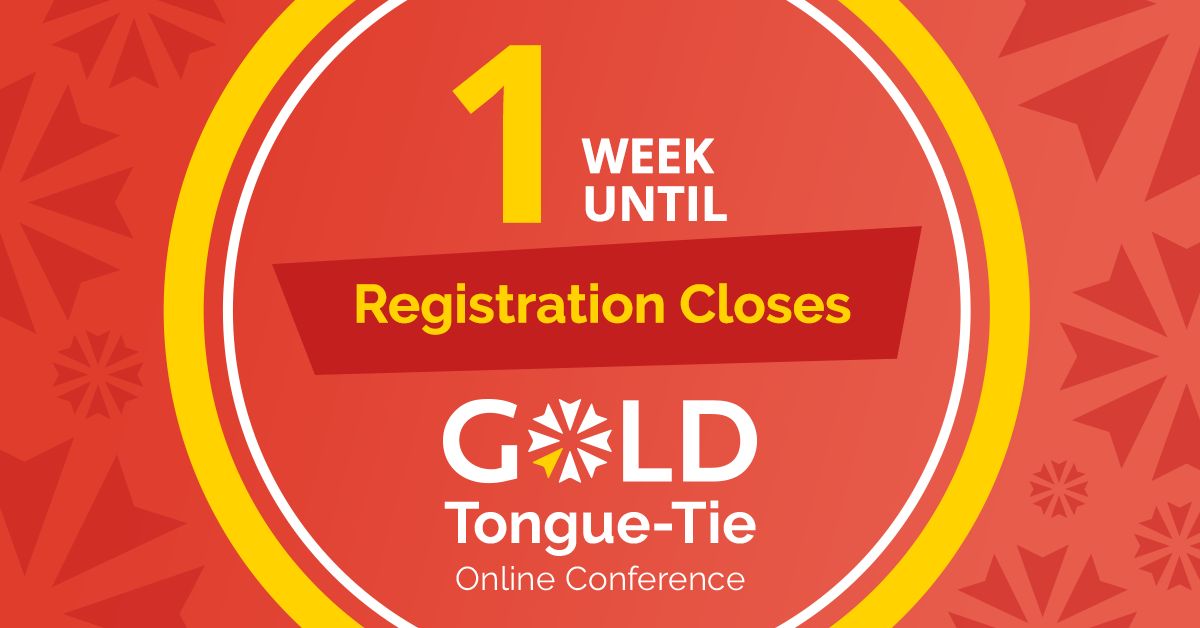 GOLDLearningEd's tweet image. There&apos;s only 1 more week to sign up for #GOLDTongueTie2024! Find the newest tongue-tie education with all the conveniences of online education! Watch from work, home, or on the go until Nov 29. : goldtonguetie.com/conference/reg…
#TongueTie #IBCLC