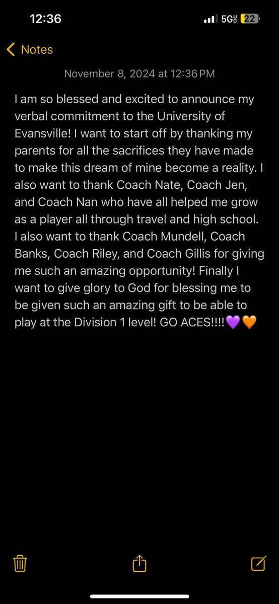 So blessed to be a Future Ace!!💜🧡
