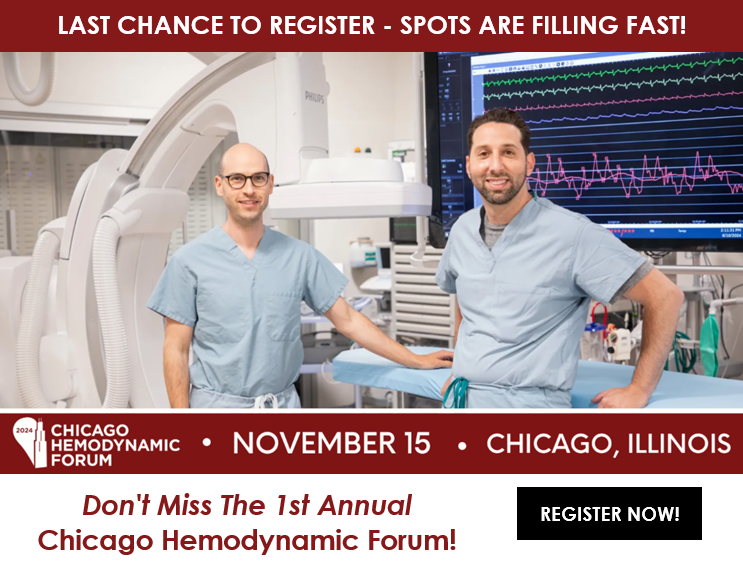ONE WEEK AWAY! 🫀

The Chicago Hemodynamic Forum starts next Friday, November 15th! 📆

Spots are filling fast - REGISTER NOW!
uchicagohemodynamics.com