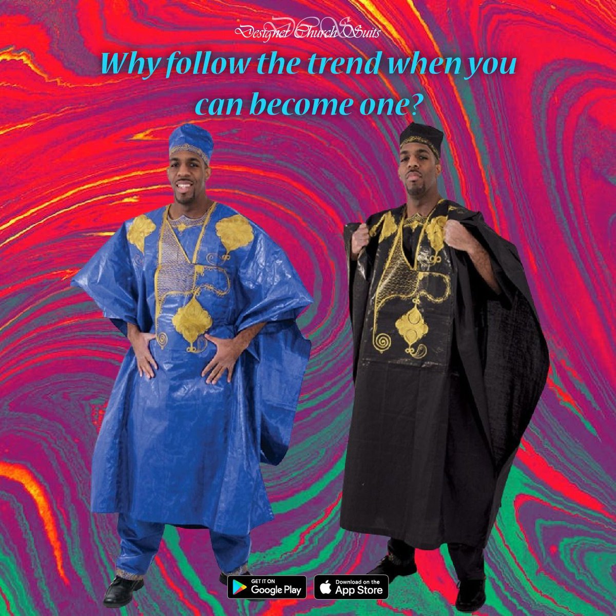 DesignerChurch's tweet image. Why follow the trend when you can become one? 
Buy now: buff.ly/4fwJTnW
buff.ly/4fwD0ml
Log on to buff.ly/2wcdDD2 
Download the app now: buff.ly/3GiyJTu 
#DesignerStyles #DesignerChurchSuits #Fashion #ChurchSuits