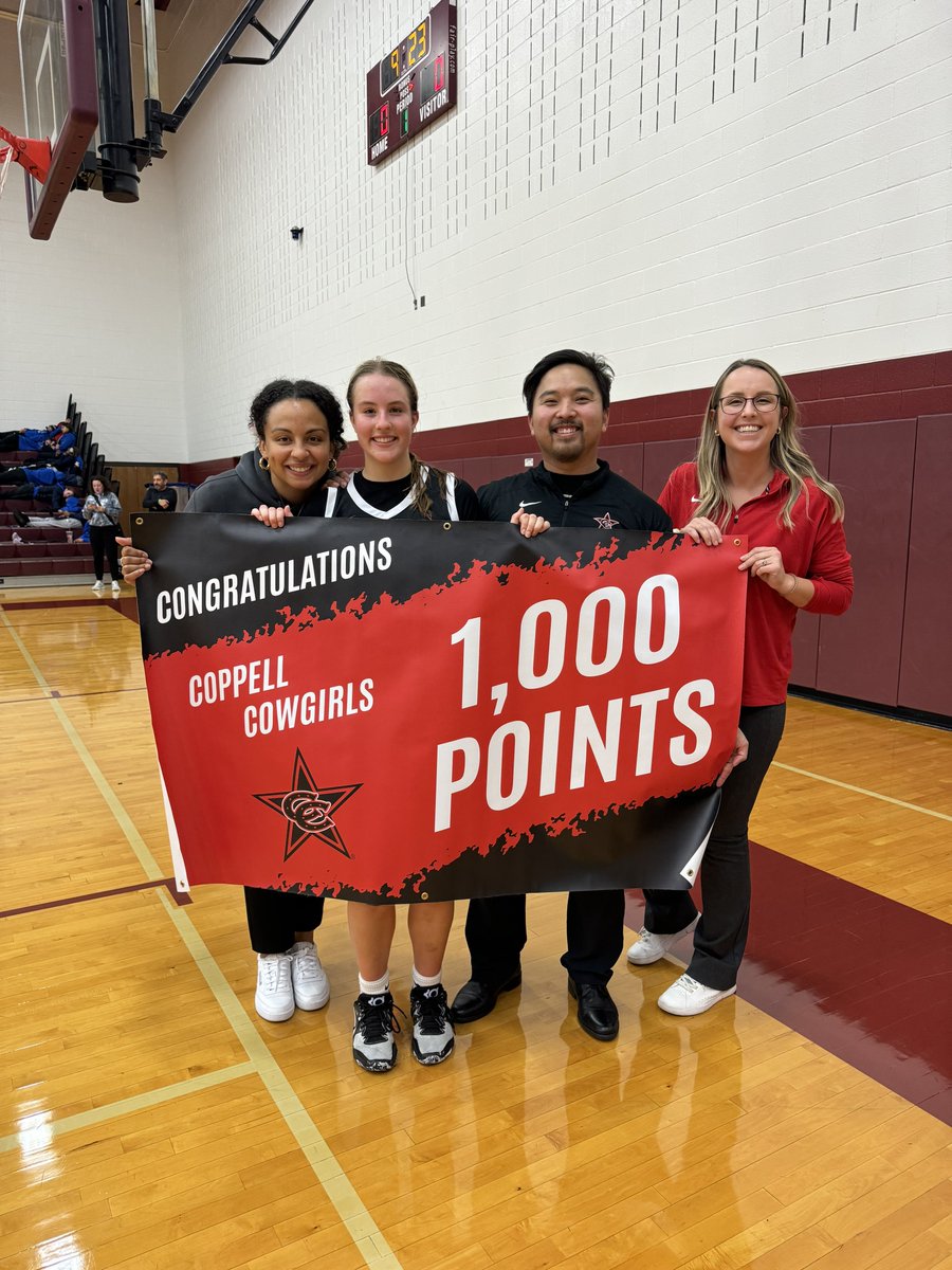 CowgirlsBball's tweet photo. Huge milestone for Landry Sherrer for reaching 1000 career points!!! https://t.co/BLiAuQHtUA