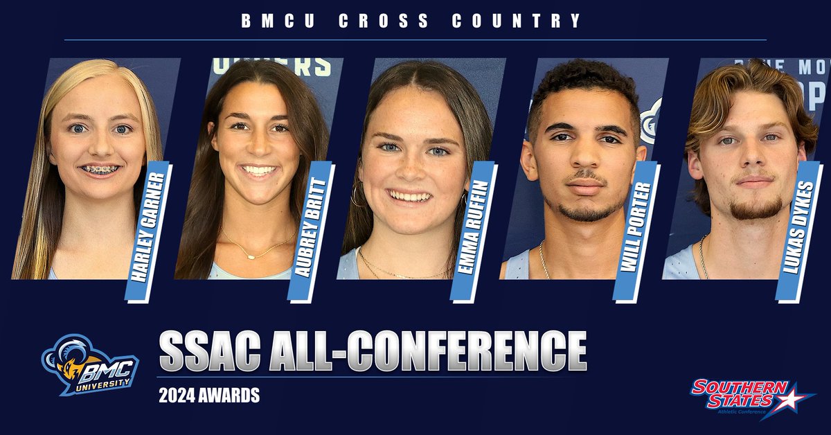 🏁SSAC CROSS COUNTRY

Five BMCU XC Toppers were named 2024 SSAC All-Conference Friday in Danville, AL!