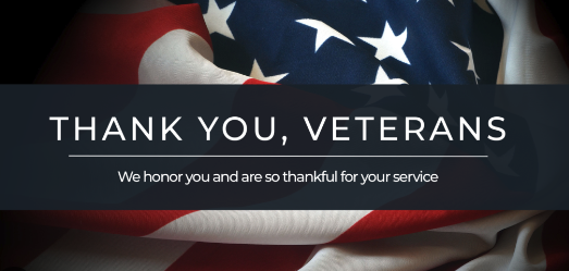 Veterans Day is Monday, when NBA and our member banks pay tribute to the brave men and women who’ve served, or are currently serving, in the U.S. Armed Forces. Your selflessness and sacrifice keep us safe and preserve the freedoms we hold dear.