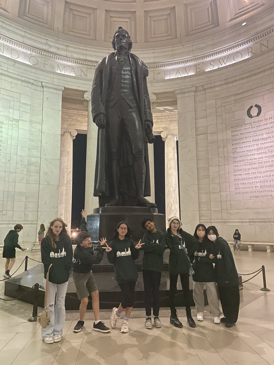 After bbq at Ivy City Smokehouse, we enjoyed the Thomas Jefferson Memorial at night. #NoviDC24