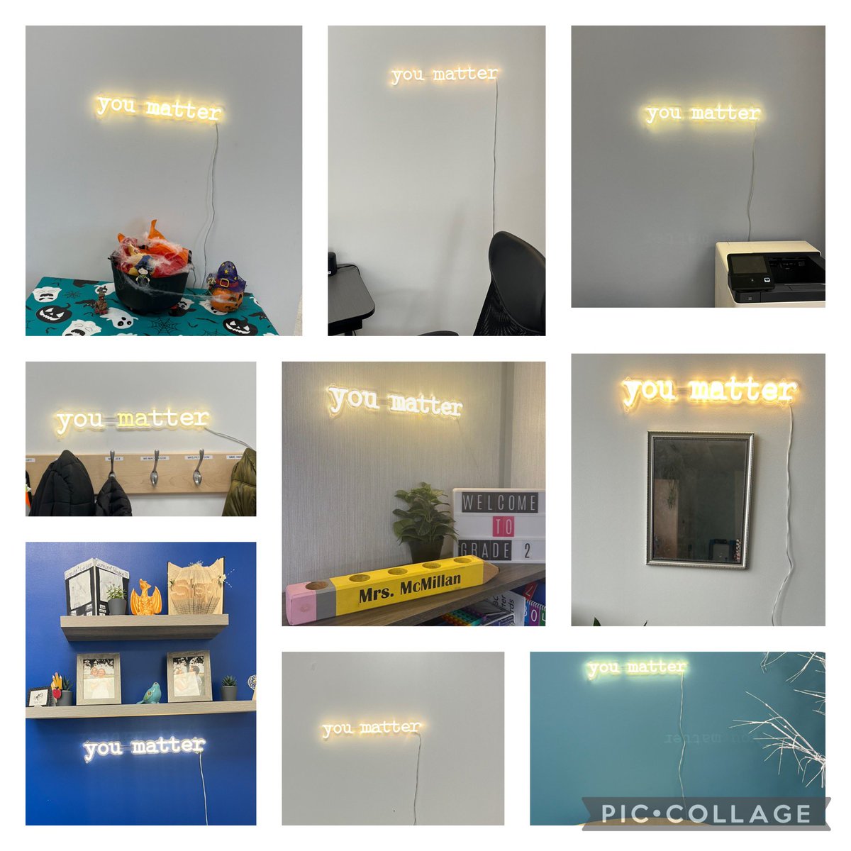 Imagine being gifted with ten of these very special YOU MATTER signs thanks to a special Bear dad at easyneonsigns.ca Everywhere our Bears look they are reminded that they matter.  Kindness comes in many forms and we just love these signs. Thank you! 💕