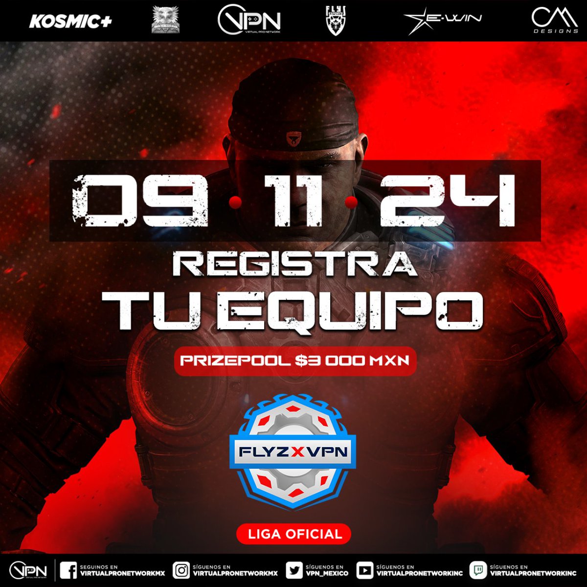 Gears aceleren esa Lancer🔥
Mañana Inician las inscripciones para Flyz League Gears 🏆 
Recuerden tener una cuenta en 
virtualpronetwork.com/web/app/compet…
Formato de liga 
Inscripciones gratis 
Premio $3000
RT + ❤️
Baner bienvenida 
Partidas transmitidas y con casters
<a href="/VPN_MEXICO/">Virtual Pro Network México</a>