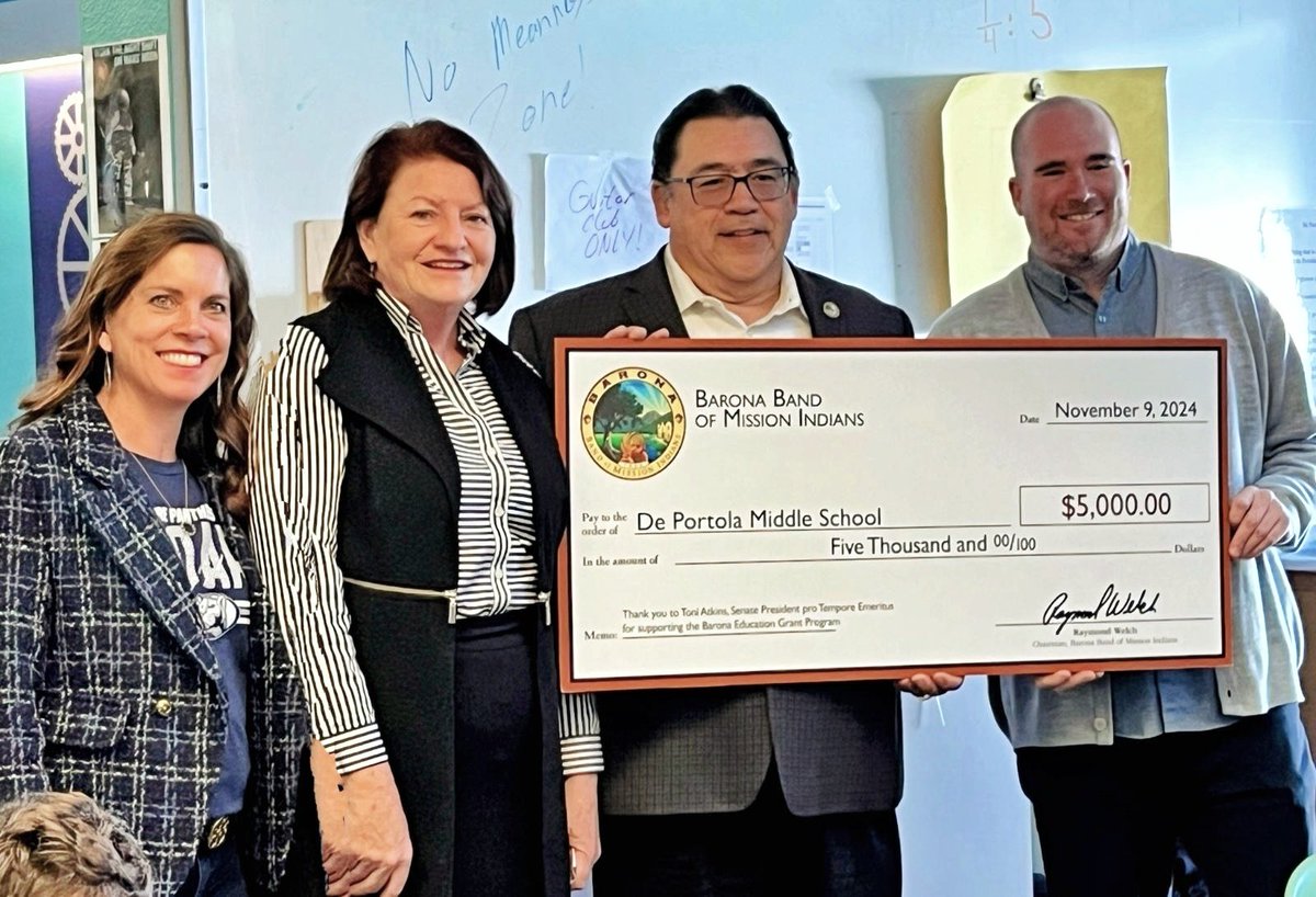 Sometimes you roll the dice on a grant and it actually works out! Thank you to the Barona Band of Mission Indians for the grant and Senator <a href="/toniatkins/">Toni G. Atkins</a> for being rep/sponsor. It takes a community to make dreams come true! Looking forward to upgrading to <a href="/Bambulabs_/">Bambú</a> 3D printers!