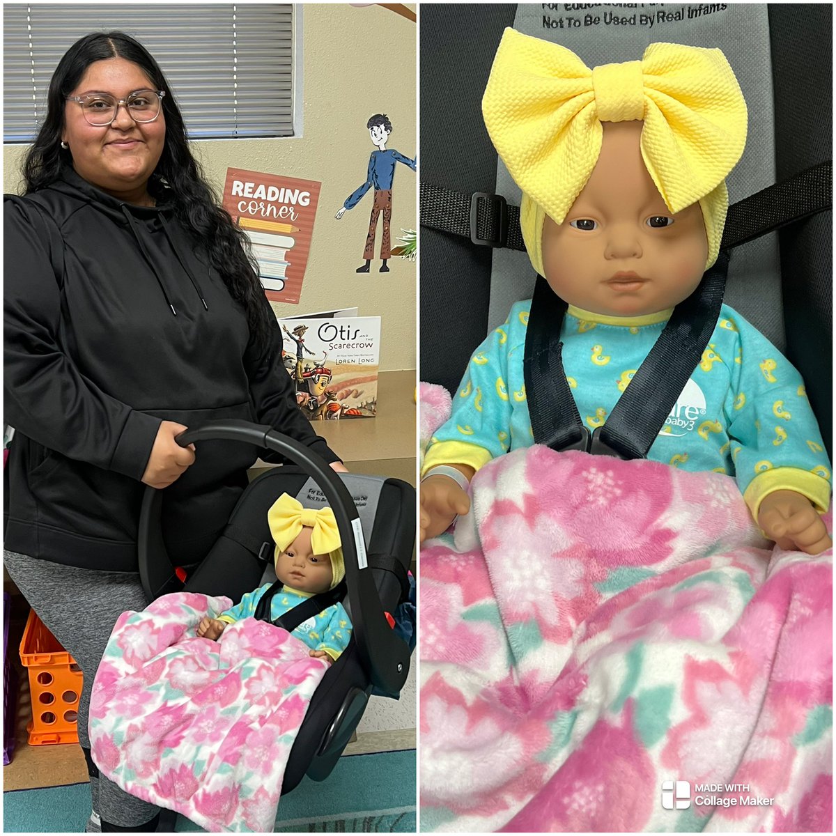 TISD_EduProgram's tweet photo. Exciting and interesting week for our student teachers! Finally, they were able to take home our Real Care Babies. They will be amazing parents and caregivers some day! #TISDProud #TISD_EduProgram @edecena_TISD https://t.co/4VwhXa3mSw