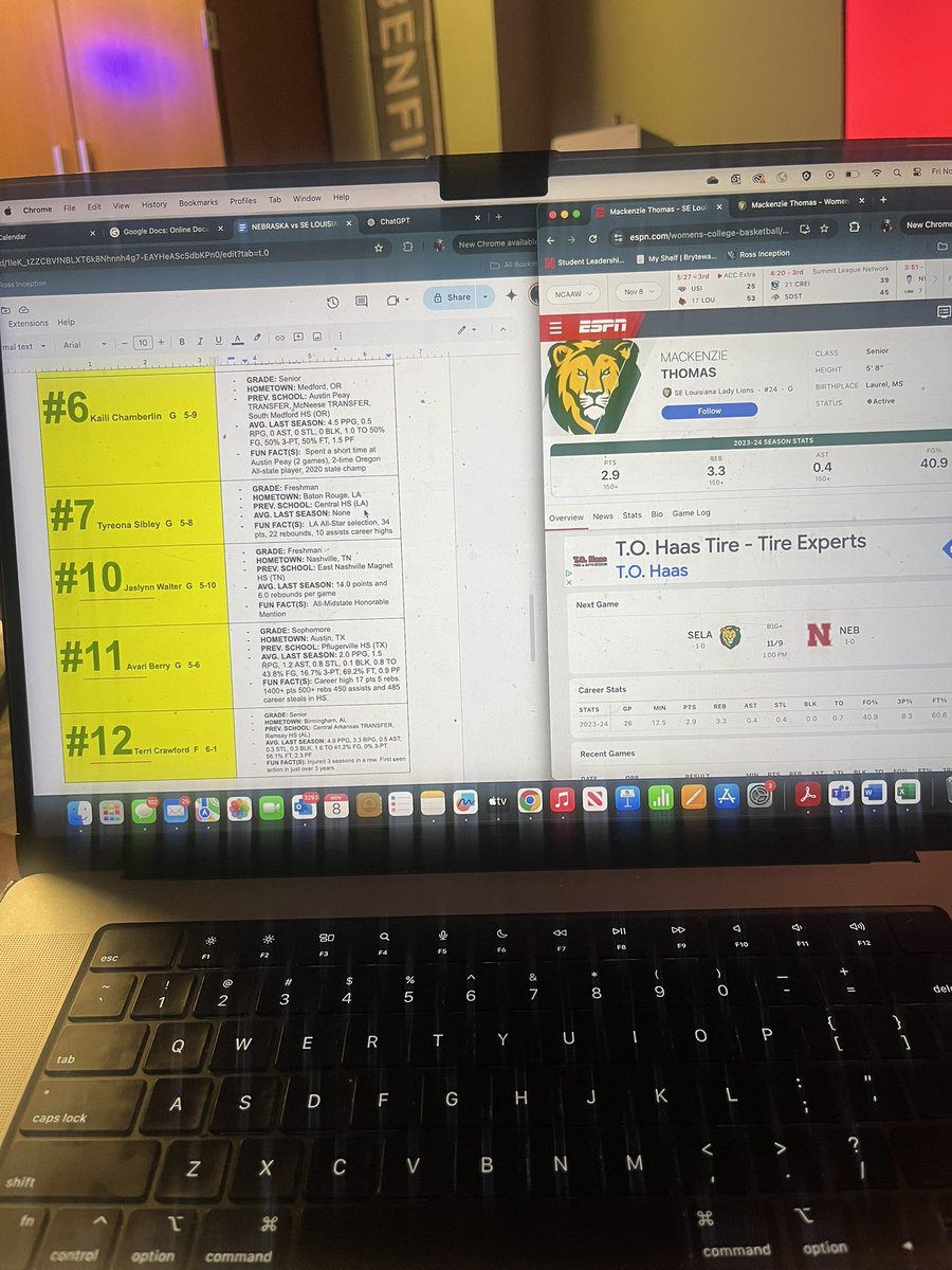 Haven’t done this in a while! Tune into 90.3 KRNU FM tomorrow at 1 p.m. for my collegiate broadcasting debut! Nebraska Women’s Basketball vs SE Louisiana!