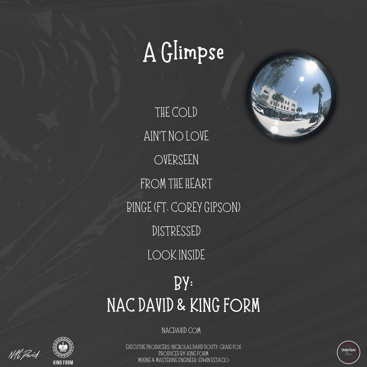 nacdavidmusic's tweet photo. “A Glimpse” - My Debut EP with my friend King Form is out now anywhere you listen to music.

Thanks to @MixedByEdwn for holding it down in our mixing sessions as well as @LastNameGipson for coming thru with a 🔥 and needed addition to the soundscape. https://t.co/zTDykYrvsR