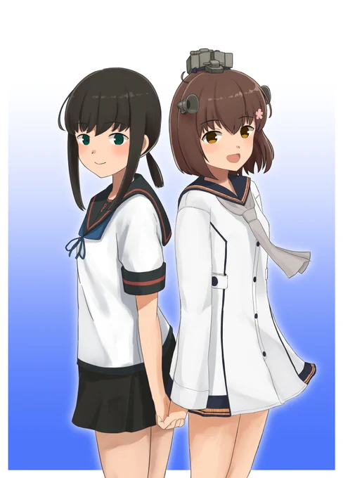 祝着任11周年。ありがとう艦これ。初期艦と嫁艦でお祝い