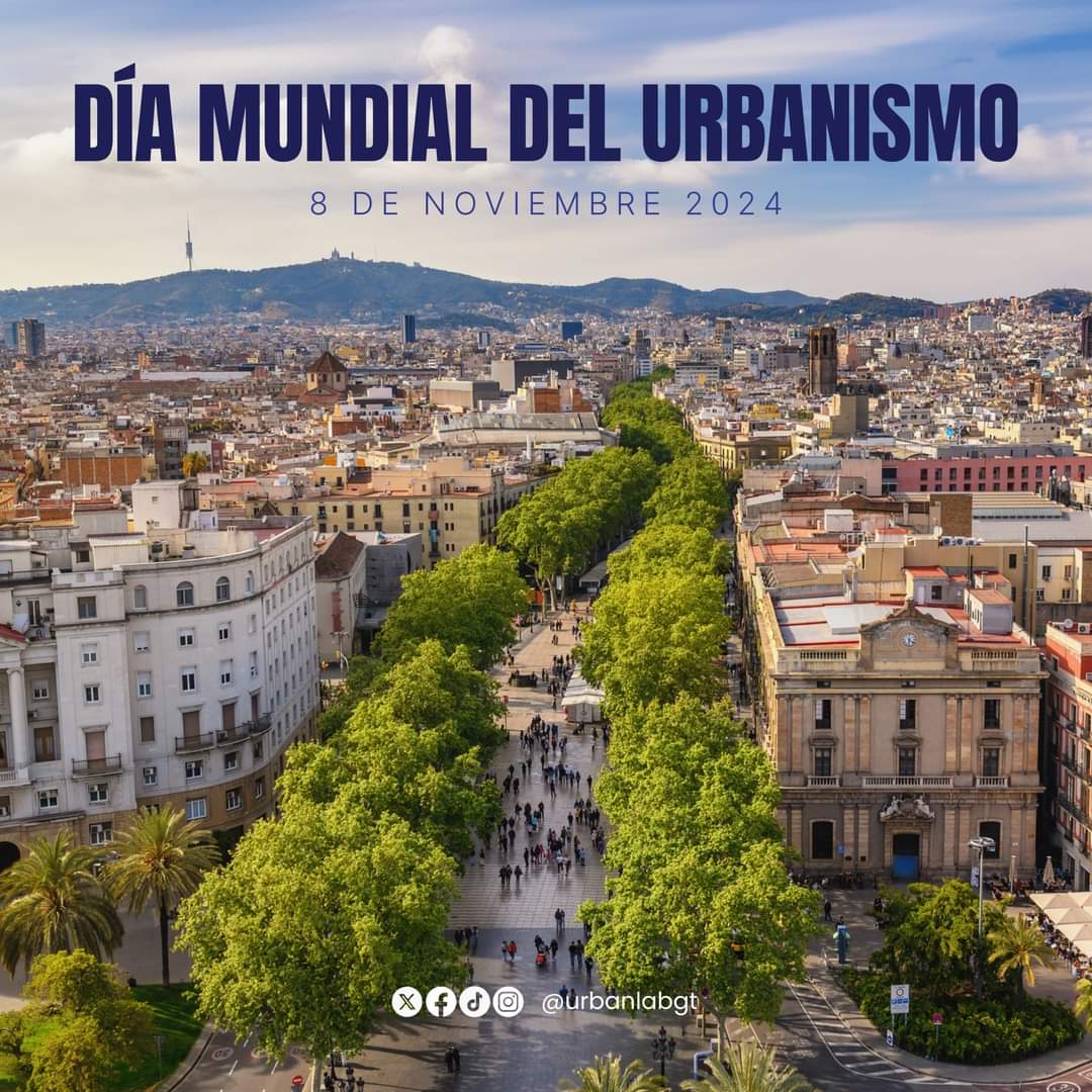 📸La Rambla, un paseo de 1,2 kilómetros de longitud en Barcelona 
#Urbanismo #Ciudades #DiseñoUrbano