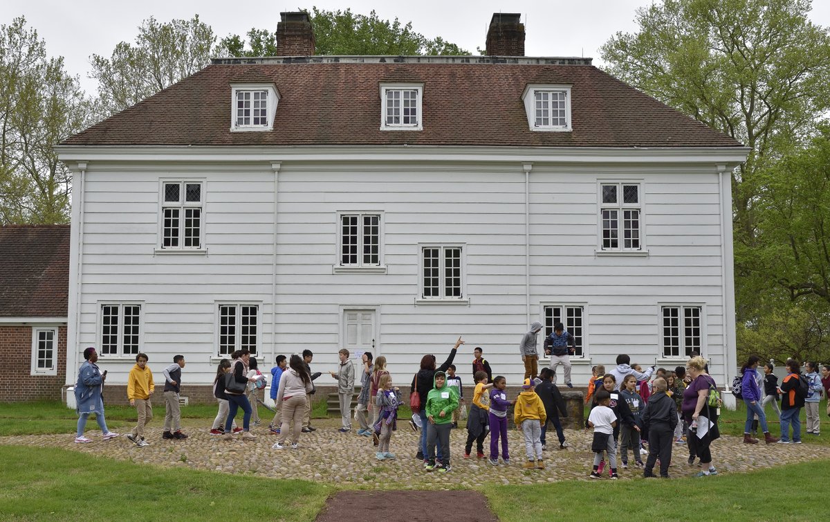 PHMC's tweet photo. .@PennsburyManor is a reconstruction of William Penn’s home along the Delaware River in Bucks County, Pa. Search the Manor's digital collection now - https://t.co/VrXhur1xA8 https://t.co/jJd1Q3r17W