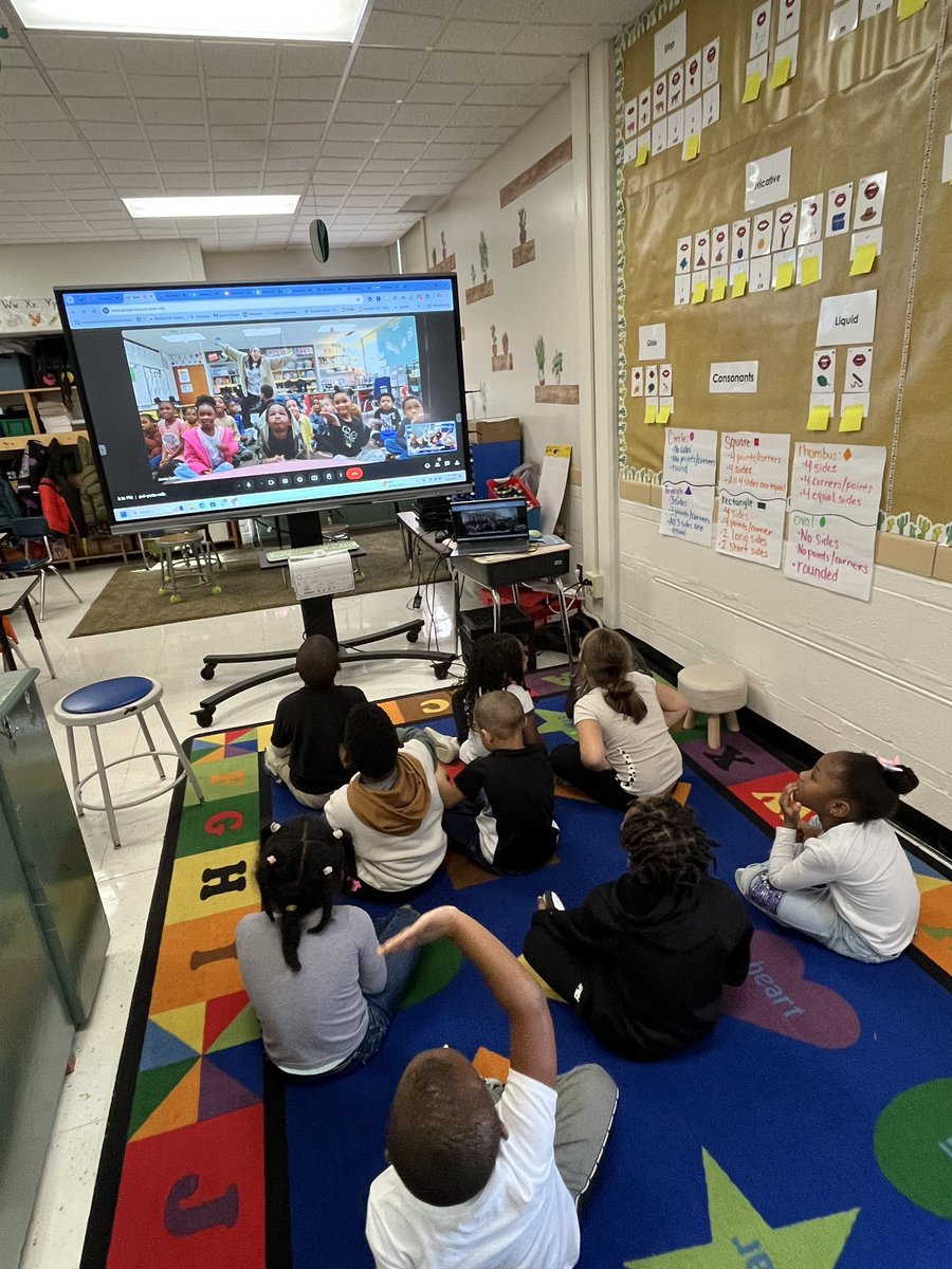 KGs current science unit is River Rescue, all about keeping the earth clean. Mrs. McDonald’s class was “challenged” by Mrs. Collins’ class at Townsend Elementary to see who could collect the most trash around their school this week! They met on Google Meet today to talk trash 🤣