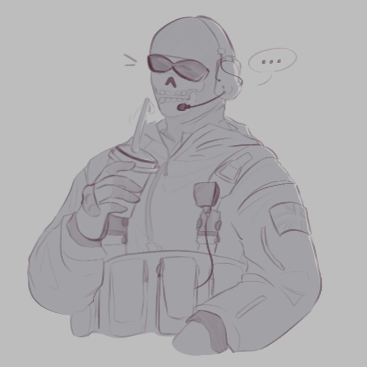Alty_Em's tweet photo. Simon, you've got something on your face...

#cod #ghost #2009ghost https://t.co/crwbTpGipz