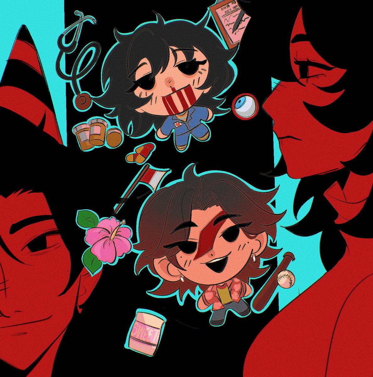 bt79207's tweet image. they shouldve been giggling, having fun, living their lives after shooting jimmy in the face #mouthwashing #anya #daisuke