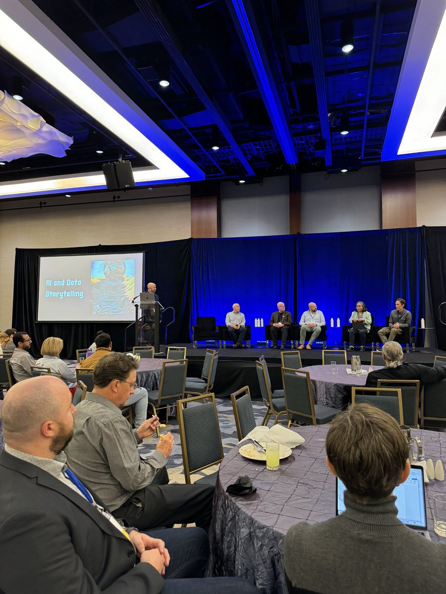 Had to pivot at #CAIR2024. Appreciate these rockstars stepping in to talk about “AI and Data Storytelling”.

Ned Caron #GDI <a href="/Robert_G_Atkins/">Robert Gray Atkins</a> 
Glenn Phillips <a href="/watermark_ed/">Watermark</a> 
Andrew Taft <a href="/FlexItAnalytics/">FlexIt Analytics</a> 
Bill Shander <a href="/billshander/">Bill Shander 🇺🇦</a> 
Brendan Aldrich <a href="/InvokeLearning/">Invoke Learning</a> 
Jemma Kwon <a href="/SFSU/">SF State</a>