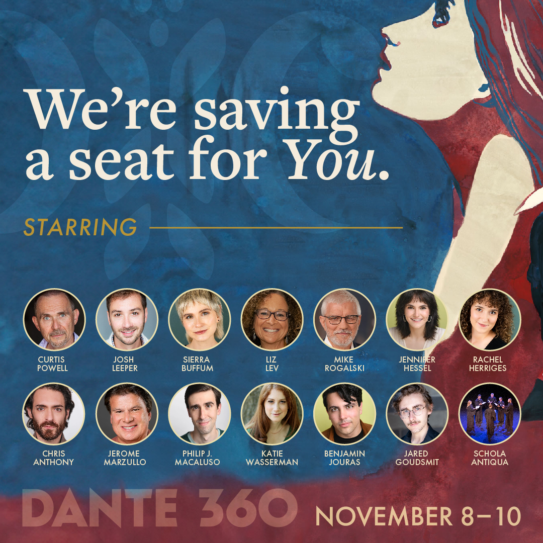 We're saving a seat for you. “Dante 360” brings “The Divine Comedy” into the modern era, connecting timeless questions of hope, justice, and redemption to our lives today. 

Showtimes:
Friday 7PM
Saturday 2PM &amp; 7PM
Sunday 2PM

Visit Heaven &amp; Hell. All without leaving Chicago.