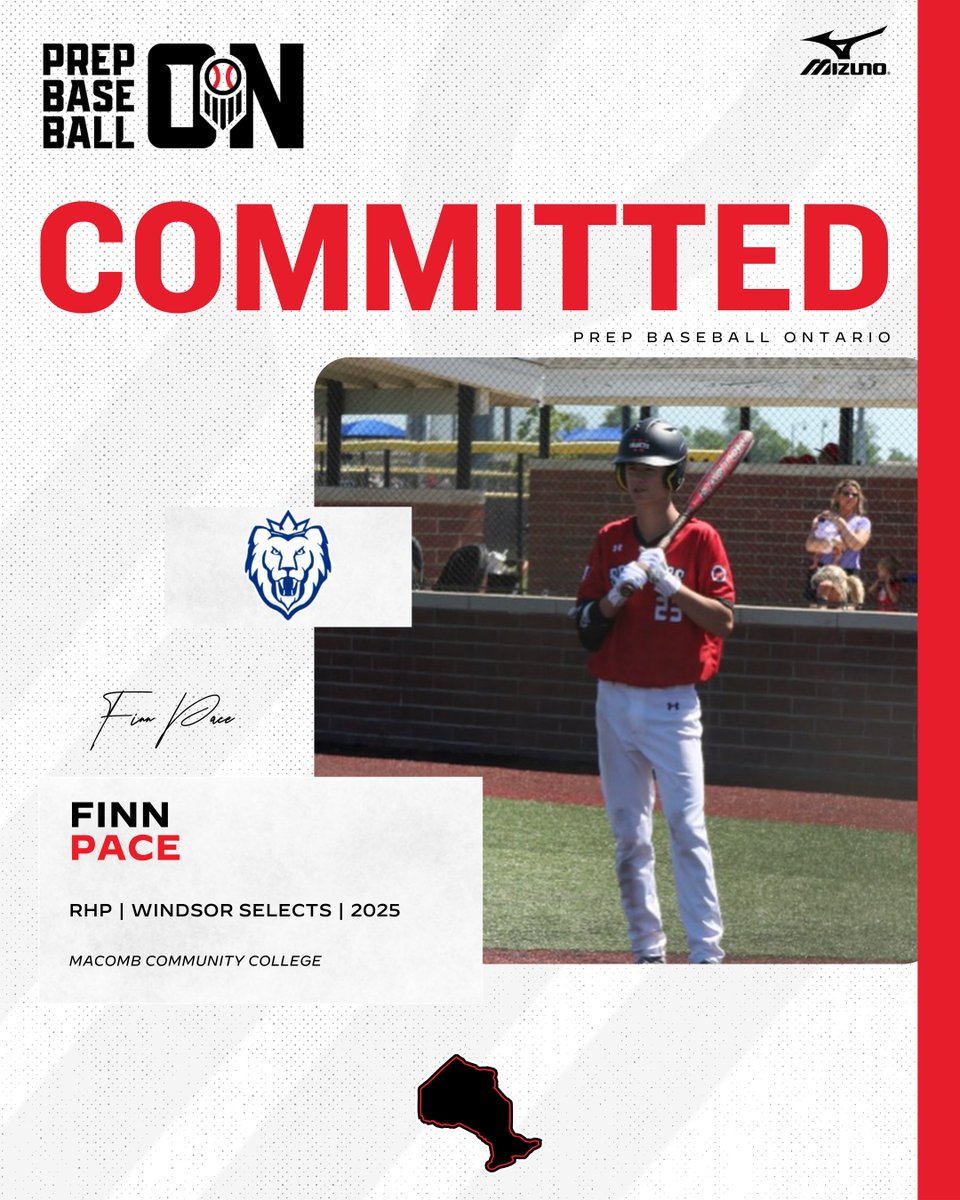 Prep Baseball Ontario (@prepbaseballon) on Twitter photo π¨ππππππππππ ππππππ¨
'25 RHP Finn Pace (<a href="/WindsorSelects/">Windsor Selects Baseball</a>) announces his commitment to Macomb Community College.
<a href="/finn_pacee/">Finn Pace</a> | <a href="/MacombBaseball/">Macomb Baseball</a> π¨ππππππππππ ππππππ¨
'25 RHP Finn Pace (<a href="/WindsorSelects/">Windsor Selects Baseball</a>) announces his commitment to Macomb Community College.
<a href="/finn_pacee/">Finn Pace</a> | <a href="/MacombBaseball/">Macomb Baseball</a>