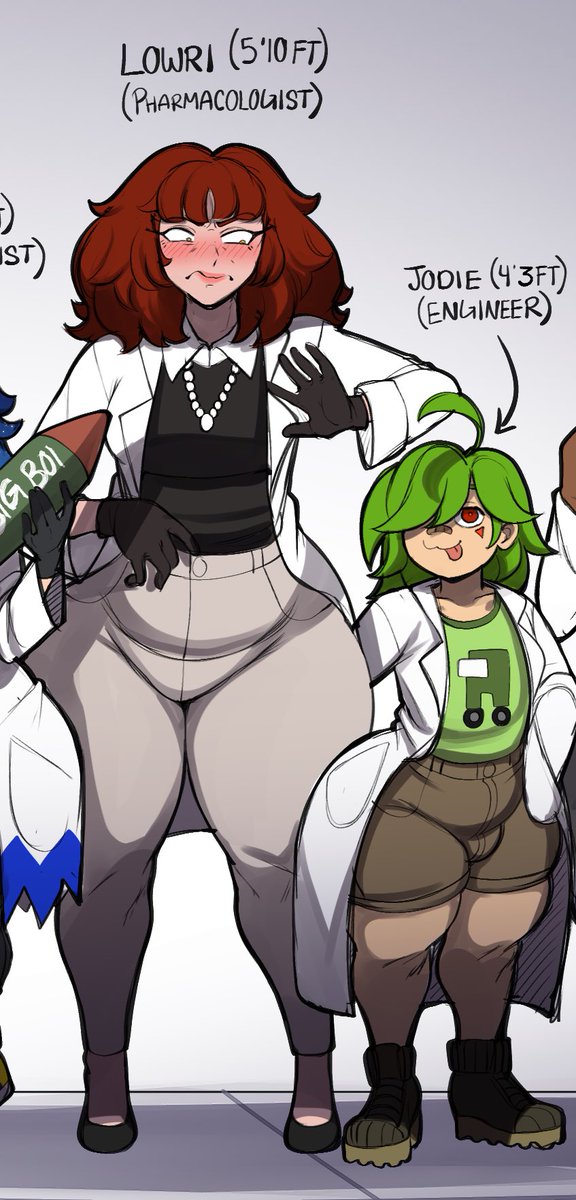 phat_assed_boys's tweet photo. Meet Jodie. The most perverted engineer in Jinny’s Science Team. Boobs and Ass are always on his mind, but so are his lewd inventions.

In love with his Pharmacologist partner, Lowri.

Openly taboo, sorry. But I will say this, NO IRL KIDS ALLOWED! https://t.co/UOeO9OGrCd