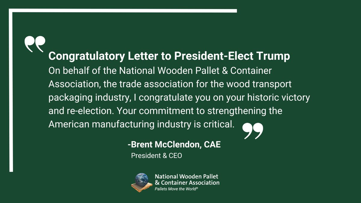 NWPCA Congratulates President-Elect Donald Trump on his victory palletcentral.com/news/686509/NW……
<a href="/realDonaldTrump/">Donald J. Trump</a>