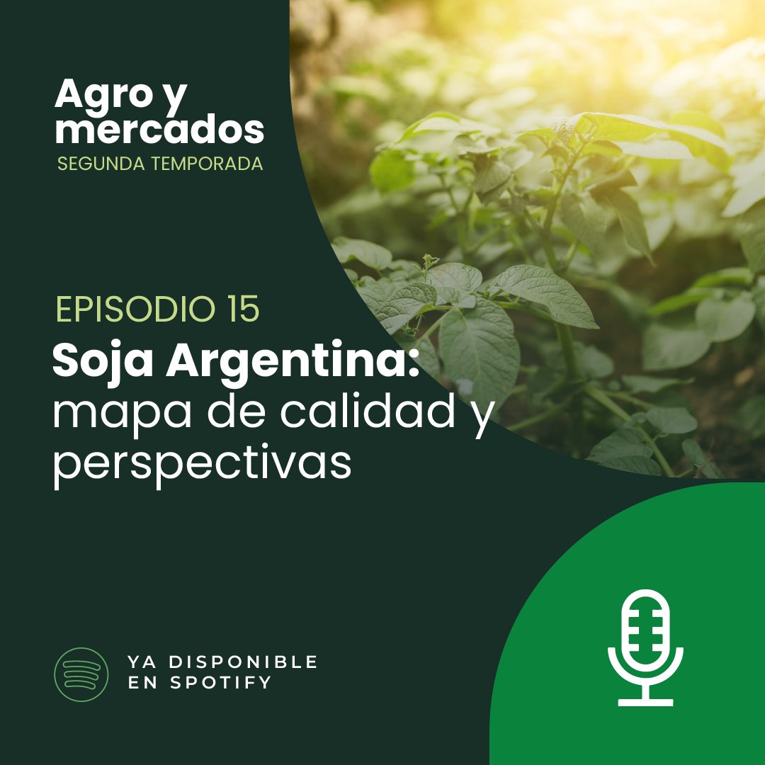 🎙️ AGRO Y MERCADOS

T 2 EP 15 | Soja Argentina: mapa de calidad y perspectivas

Rodolfo Rossi (Presidente de <a href="/ACSOJA_Arg/">ACSOJA 🌱</a>) expone el estado de situación de la calidad de la soja Argentina. 

<a href="/Ariel_Tejera/">Ariel R. Tejera</a> y <a href="/Juan_Uberti/">Juan Manuel Uberti</a>

Escuchalo acá spoti.fi/4gsiogj