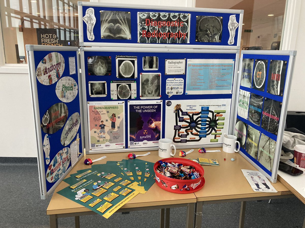 Some great stalls <a href="/UHNM_NHS/">UHNM NHS Trust 🏥</a> today celebrating #WorldRadiographyDay. Thank you to all those that helped out and to those visited. #RadiographyRocks