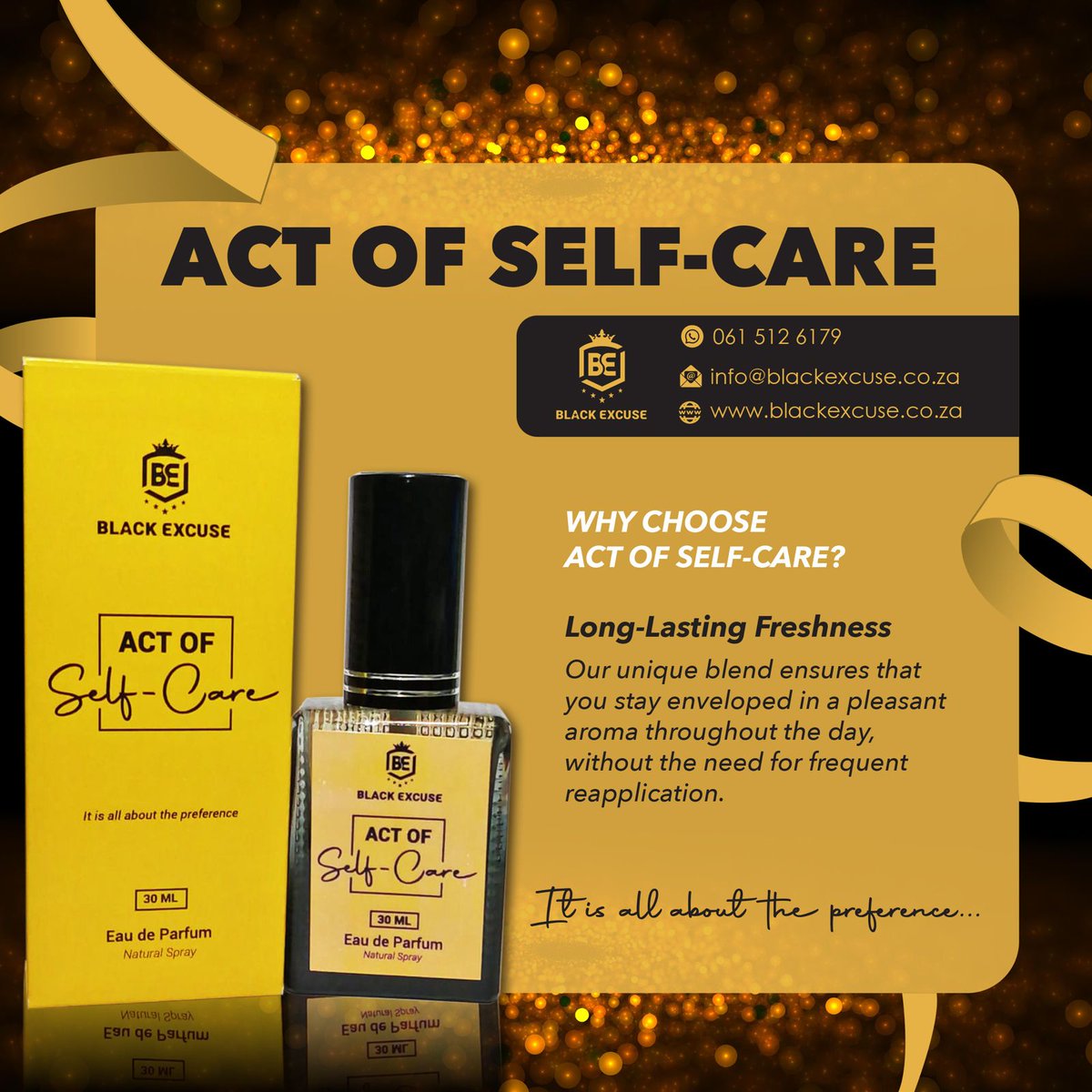 BlackExcuse's tweet photo. Say goodbye to fragrance-induced discomfort! Act of Self-Care is gentle and perfect for sensitive noses.

#ActOfSelfCare #MidnightRoyalty #SensitiveElegance #FragranceLovers #MySelfCareScent #GentleElegance #FragranceForAll https://t.co/BzrgpiBvID