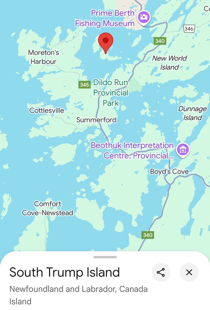 AllOverTheMapYT's tweet photo. BREAKING: There are a few Trump Islands—one in Washington, one in Newfoundland. No politics, just isolation and seagulls... and maybe some really bad hair. Who’s ready to claim an island and ghost everyone? 😂
#maps #NotAPoliticalPost https://t.co/ms7IPo7AM7