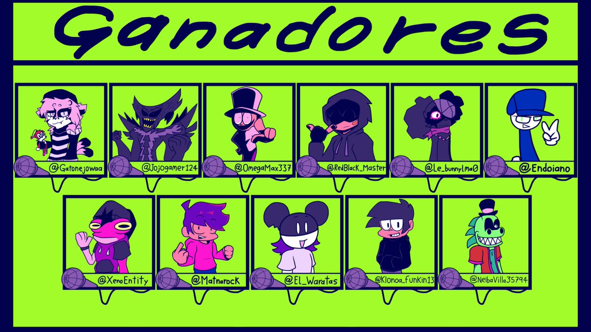 Guajardini07's tweet image. Aqui estan los ganadores del 2do sorteo / Here are the winners of the 2nd giveway