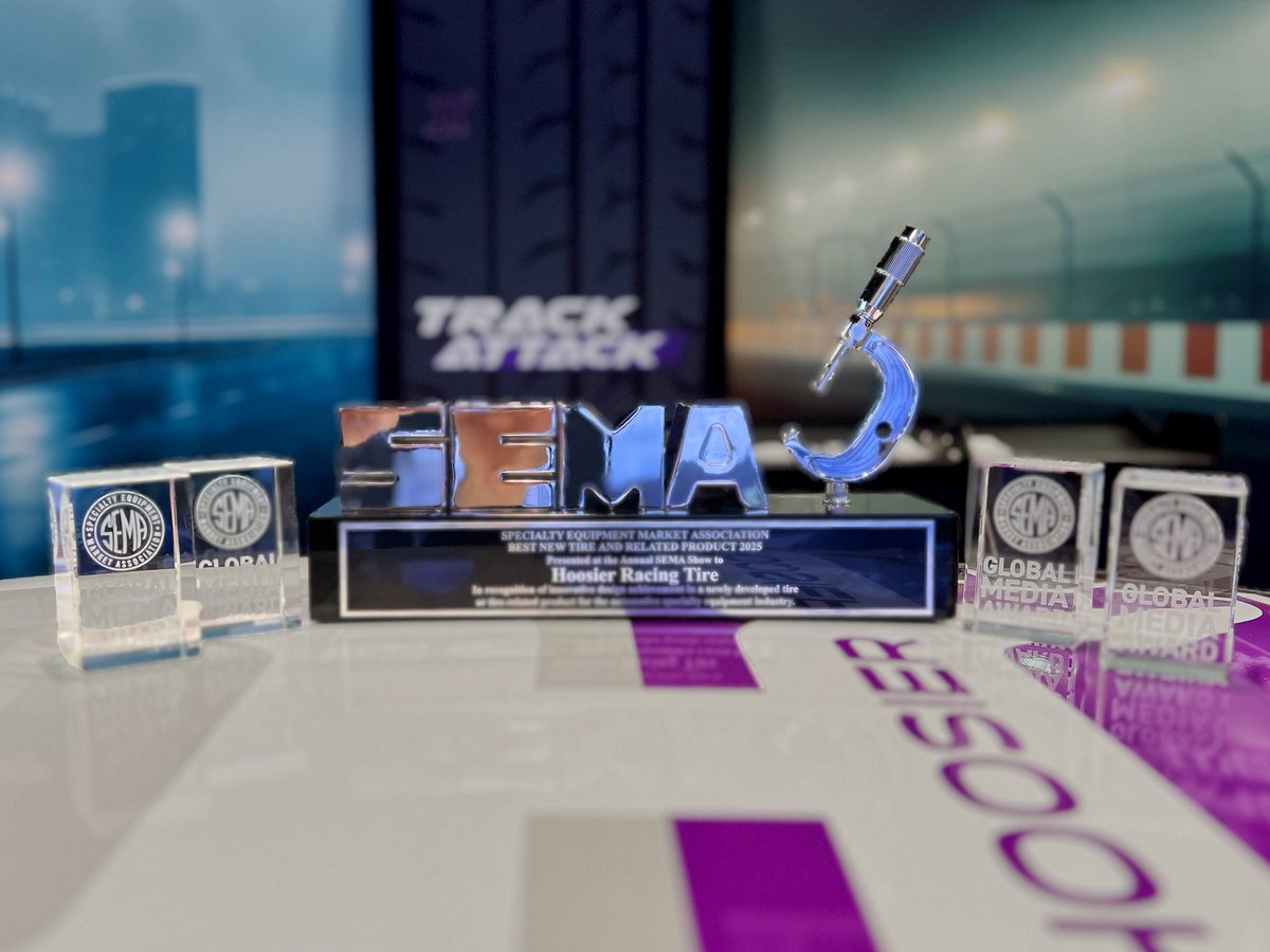 NicMoncher's tweet photo. Honored to win not one, but four @SEMASHOW Global Media Awards, for our @HoosierTire TrackAttack Pro!

Thank you @PowerAutomedia @MotorTrend  IgnitionTV &amp; Auto Italia! https://t.co/kYHdo0jrRZ