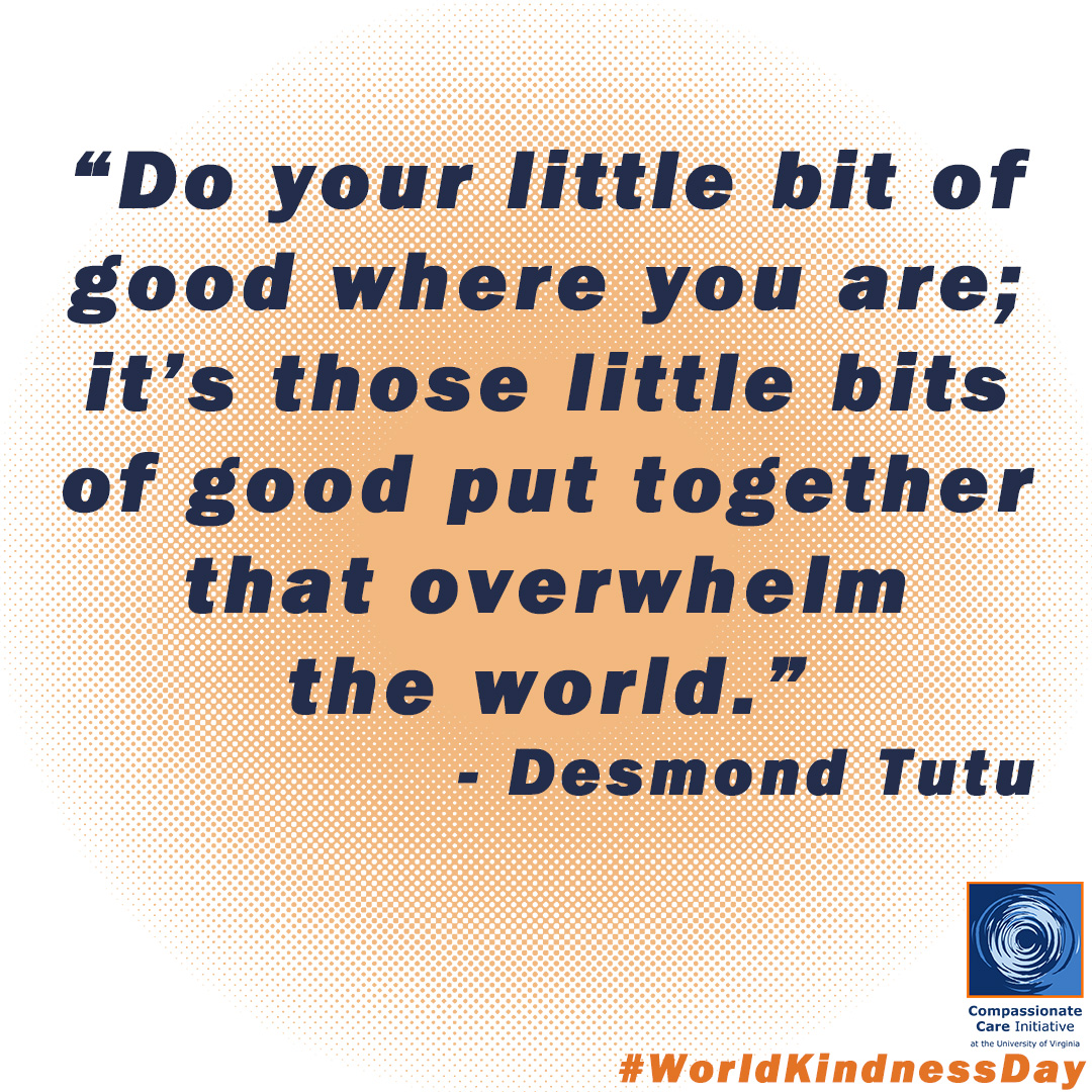 Join #CCI in celebrating #WorldKindnessDay by doing your 'little bit of good'. Need ideas? Buy a coffee for the person behind you in line; return shopping carts for people at the grocery store; smile and say hello to a stranger.... How will you show kindness today? Share with us!