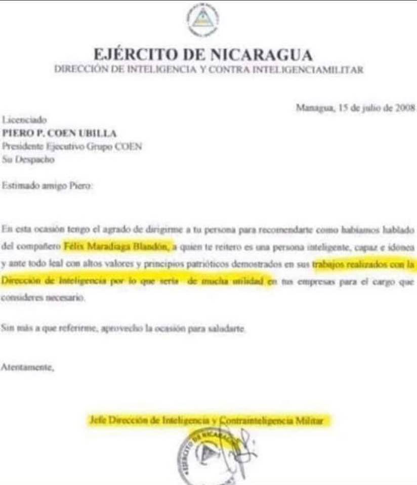 El compinche del "Nuevo Sandinismo" tiene nombre y apellido <a href="/maradiaga/">Félix Maradiaga</a> nunca se ha desligado es un vil mentiroso, mafioso, doble chip... No representa lo que queremos para una nueva Nicaragua. 
<a href="/nicpatriot/">Nikki</a> <a href="/TVTCNic/">Reina Ponce</a> <a href="/PeterJungla/">Peter Jungla</a> <a href="/FloresJudith7/">Judith Flores</a> <a href="/Golondrina_Nica/">Golondrina 🦋 🇳🇮</a> <a href="/SenMarcoRubio/">Senator Marco Rubio: Archived</a>