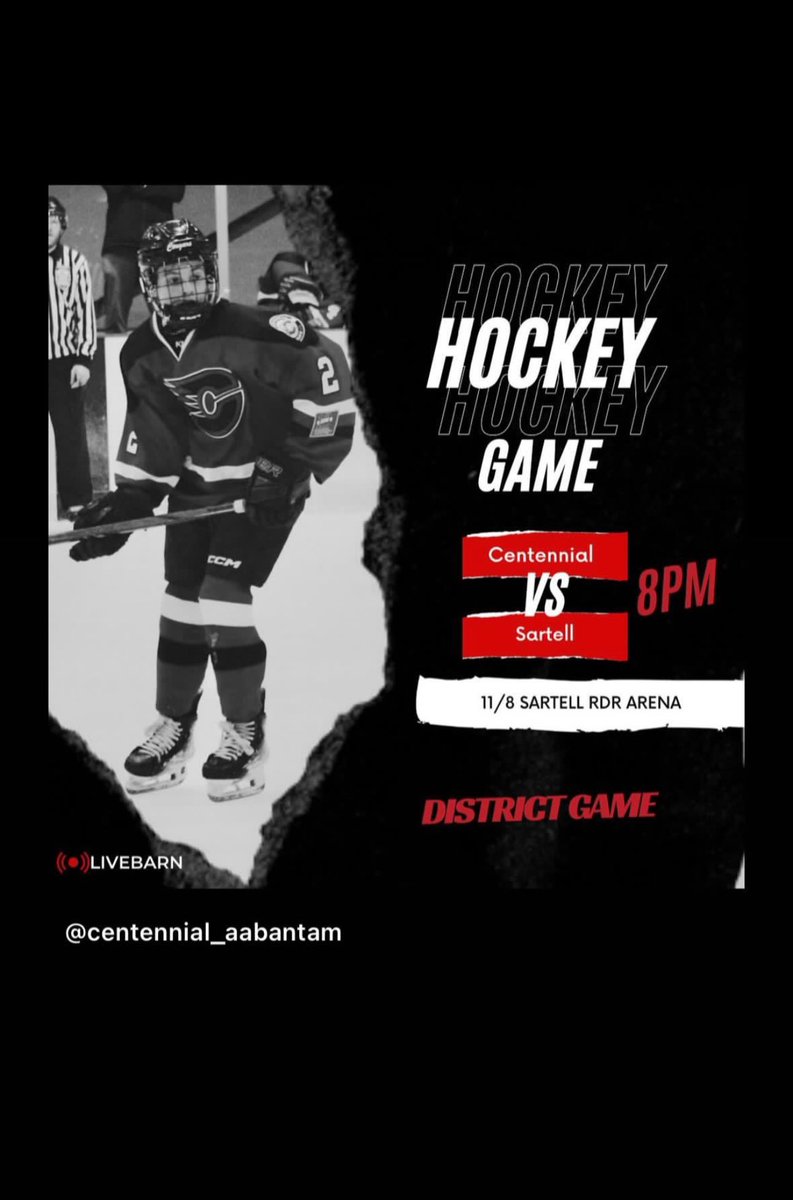 Back at it tonight. Busy weekend ahead. 

Centennial Bantam AA at Sartell, 8pm

<a href="/YouthHockeyHub/">YHH</a> <a href="/mnhshockeytalk/">mnhshockeytalk</a> <a href="/MNHockeyLife/">MNHockeyLife</a>