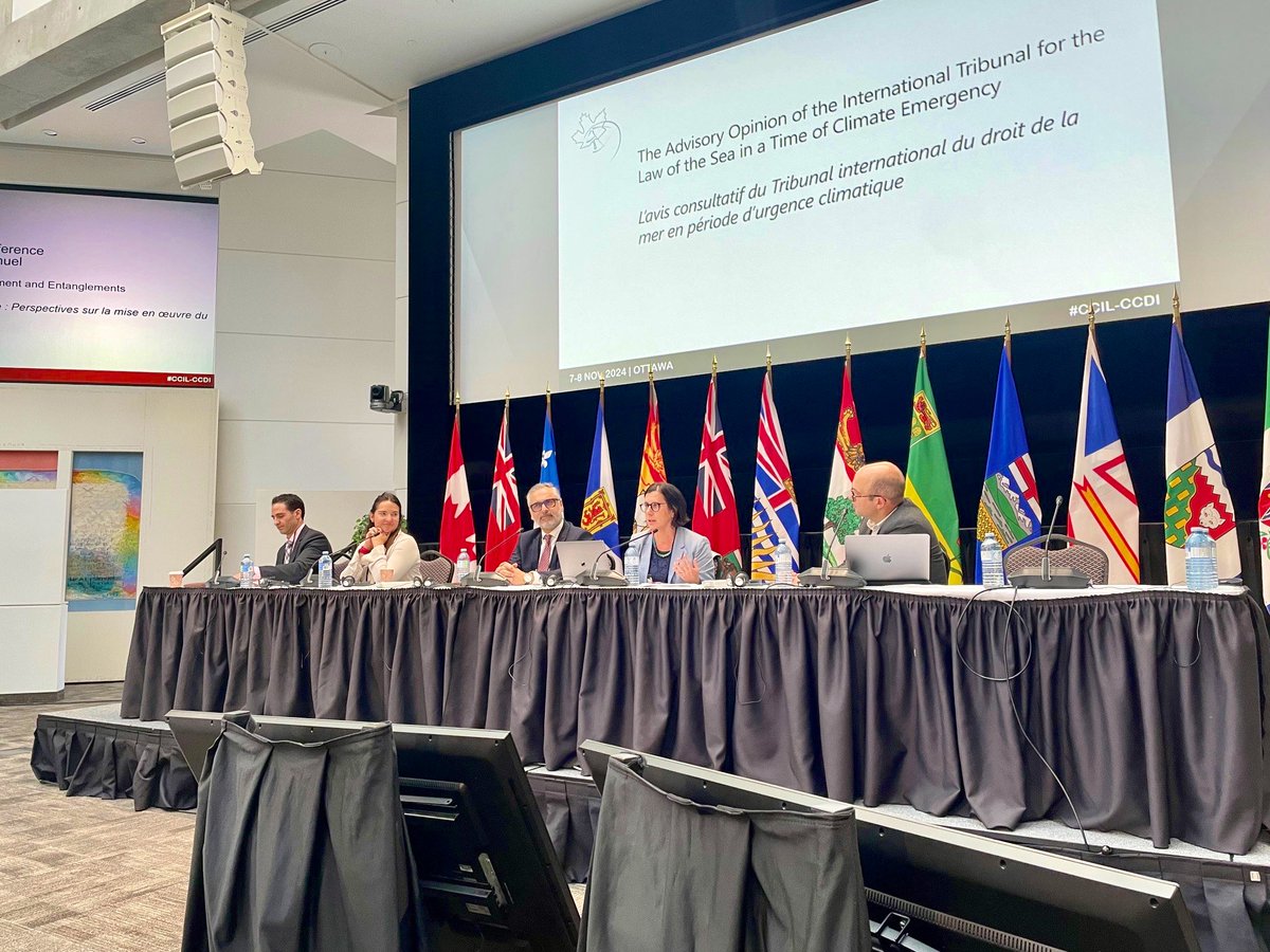 VLanovoy's tweet photo. What a fantastic couple of days in Ottawa with intellectually stimulating exchanges on Canada’s role before international courts and tribunals, and the ability of international law to address the challenges of today. Thanks to @CYIL_ACDI, @CCIL_CCDI, @uocommonlaw #CCIL-CCDI https://t.co/nIMaiZEjZM