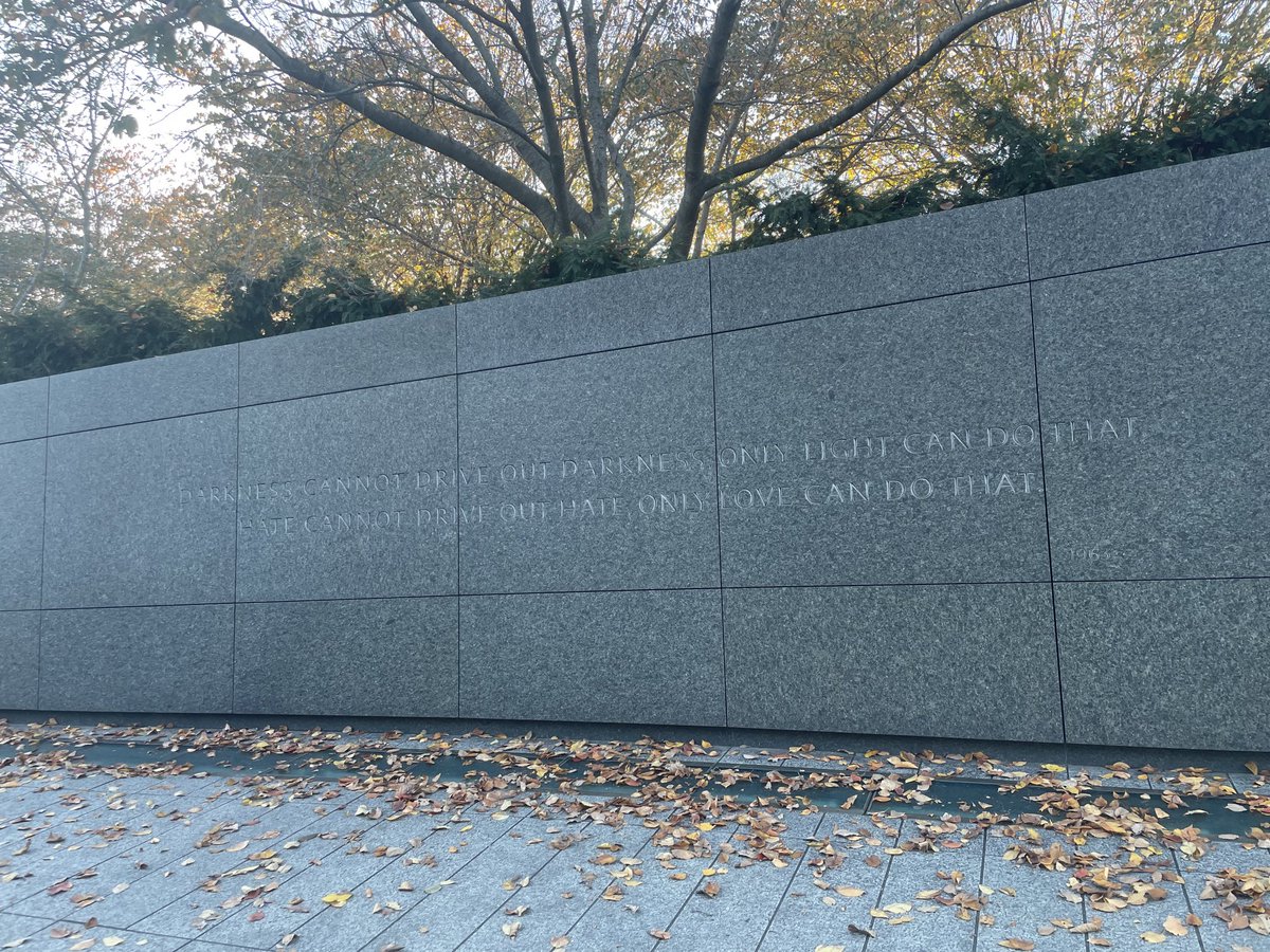 “Out of the mountain of hate, a stone of hope.” - Dr. Martin Luther King, Jr. #NoviDC24