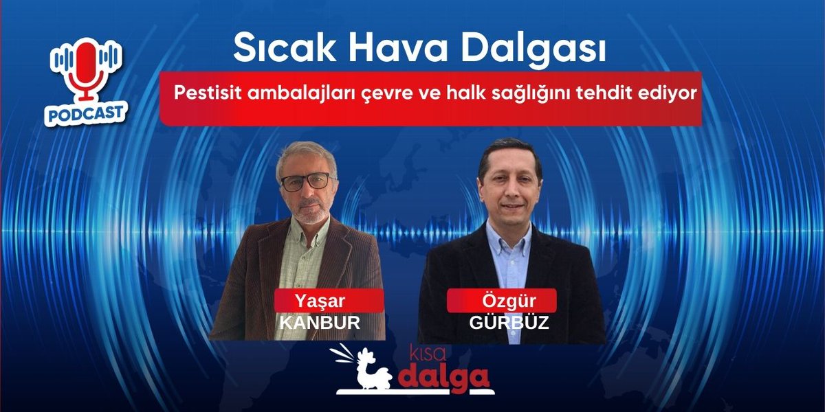 🎙️ Pestisit ambalajları çevre ve halk sağlığını tehdit ediyor

Sıcak Hava Dalgası'nın bu bölümünde Özgür Gürbüz (<a href="/ozzgurbuz/">Özgür Gürbüz</a>) ve Yaşar Kanbur, pestisit ambalajları, plastikle birleşen zehirli atıkların yarattığı sorunları ve çözümlerini konuşuyor...

kisadalga.net/podcast/detay/…