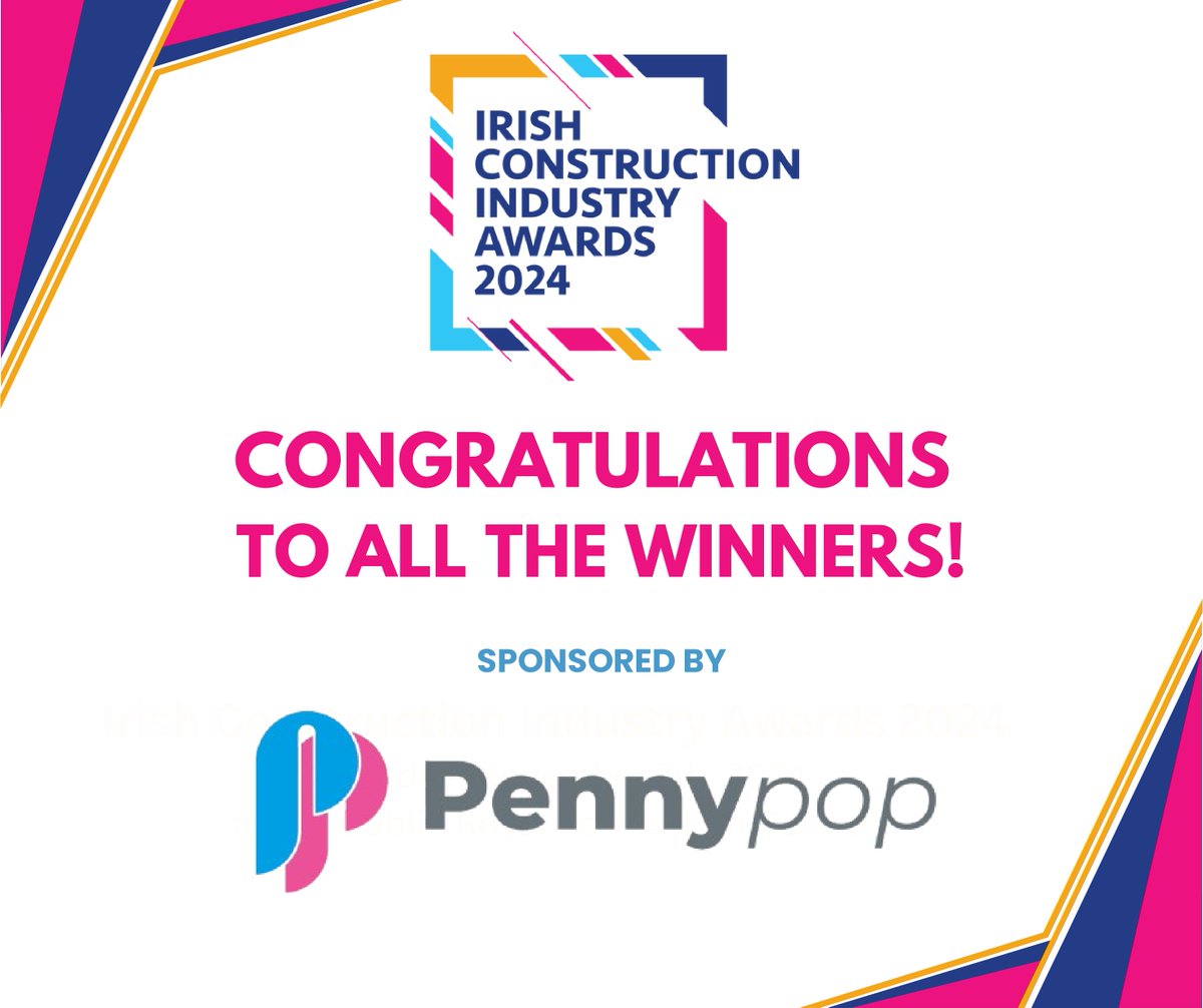 The team at <a href="/PennypopIE/">Pennypop</a> extends their heartfelt congratulations to all the winners of Irish Construction Industry Awards 2024! Here’s to continued success and groundbreaking achievements! 🎉🏆

 #IrishConstructionAwards #ICIAwards