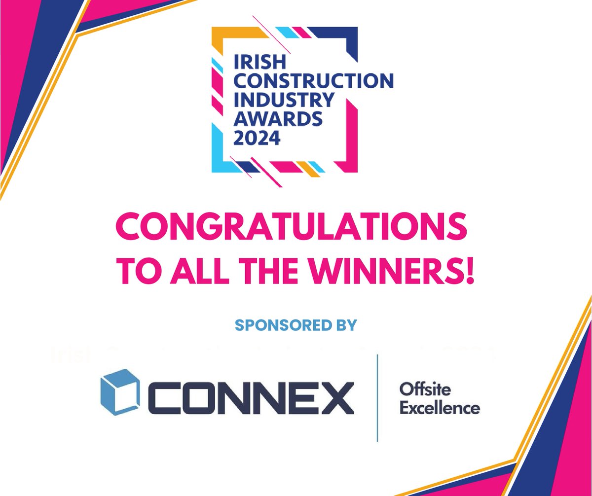 Irish Construction Industry Awards (@iciawards) on Twitter photo The team at <a href="/ConnexLimited/">Connex Offsite Limited</a> extends their heartfelt congratulations to all the winners of Irish Construction Industry Awards 2024! Here’s to continued success and groundbreaking achievements! 🏆🎉
#IrishConstructionAwards #ICIAwards The team at <a href="/ConnexLimited/">Connex Offsite Limited</a> extends their heartfelt congratulations to all the winners of Irish Construction Industry Awards 2024! Here’s to continued success and groundbreaking achievements! 🏆🎉
#IrishConstructionAwards #ICIAwards