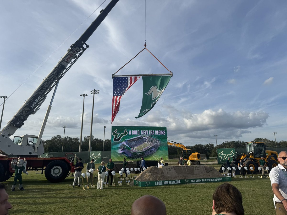 #USF has officially broke ground on its on- campus stadium
